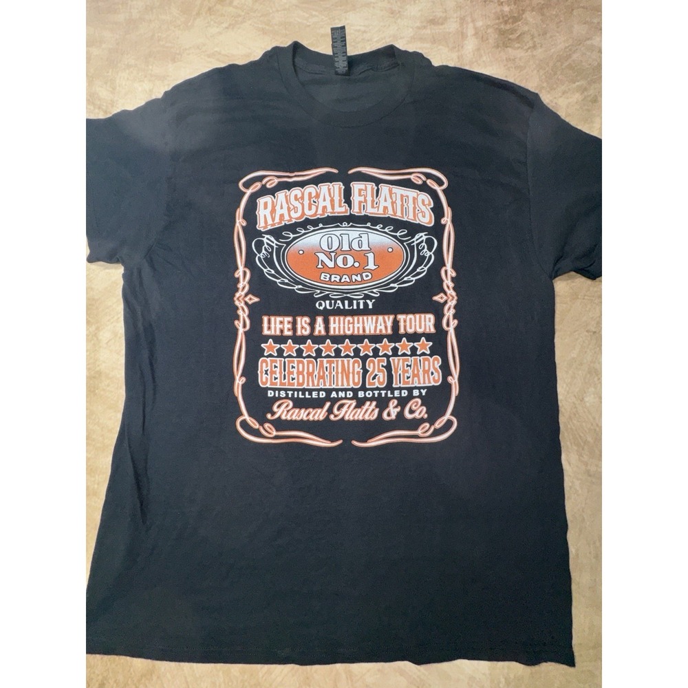Rascal Flatts Life is a Highway Tour Black T-shirt Adult XL